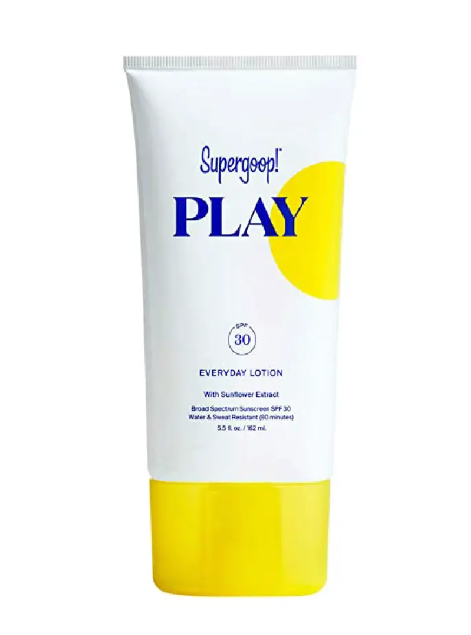 Supergoop! Everyday Play SPF 50 Lotion cruelty free sunscreen