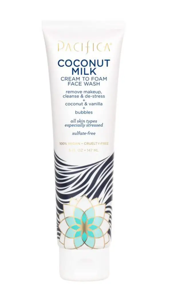 Pacifica Beauty Coconut Milk Cream to Foam Face Wash cruelty-free face wash