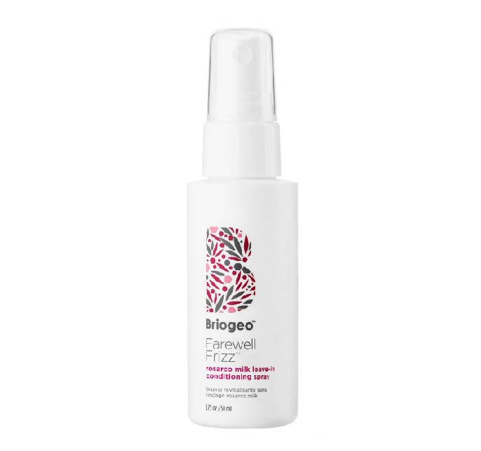 briogeo farewell frizz rosarco milk leave-in conditioning spray