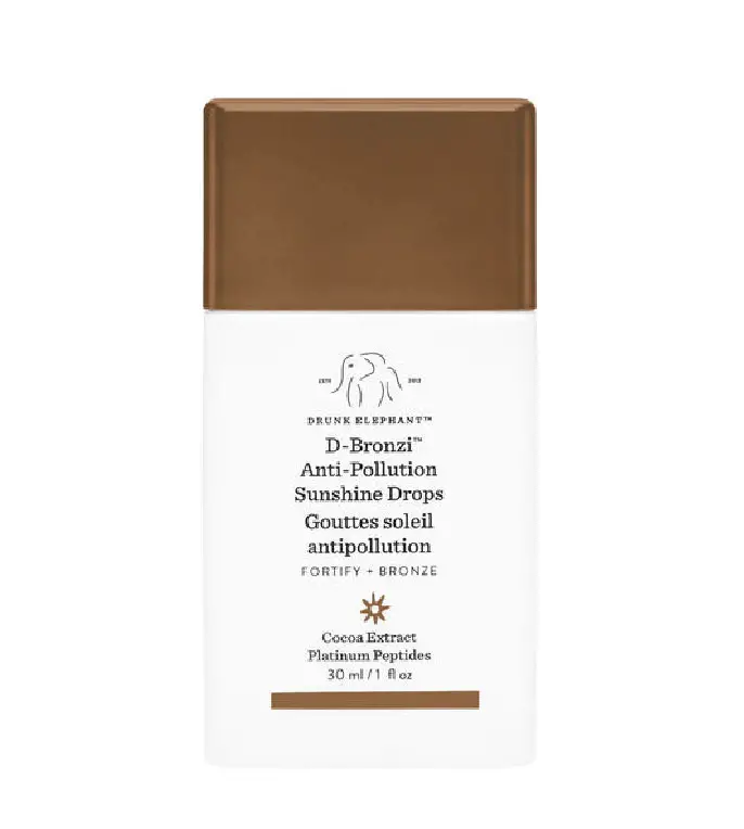 drunk elephant d-bronzi anti-pollution bronzing drops cruelty-free