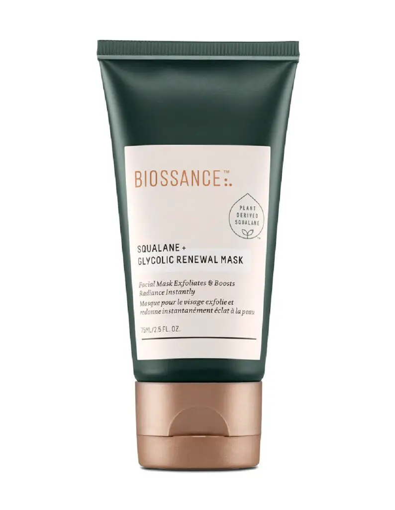 biossance squalane + glycolic renewal mask cruelty-free