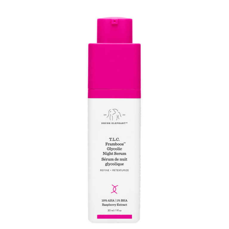 drunk elephant t.l.c. framboos glycolic night serum cruelty-free