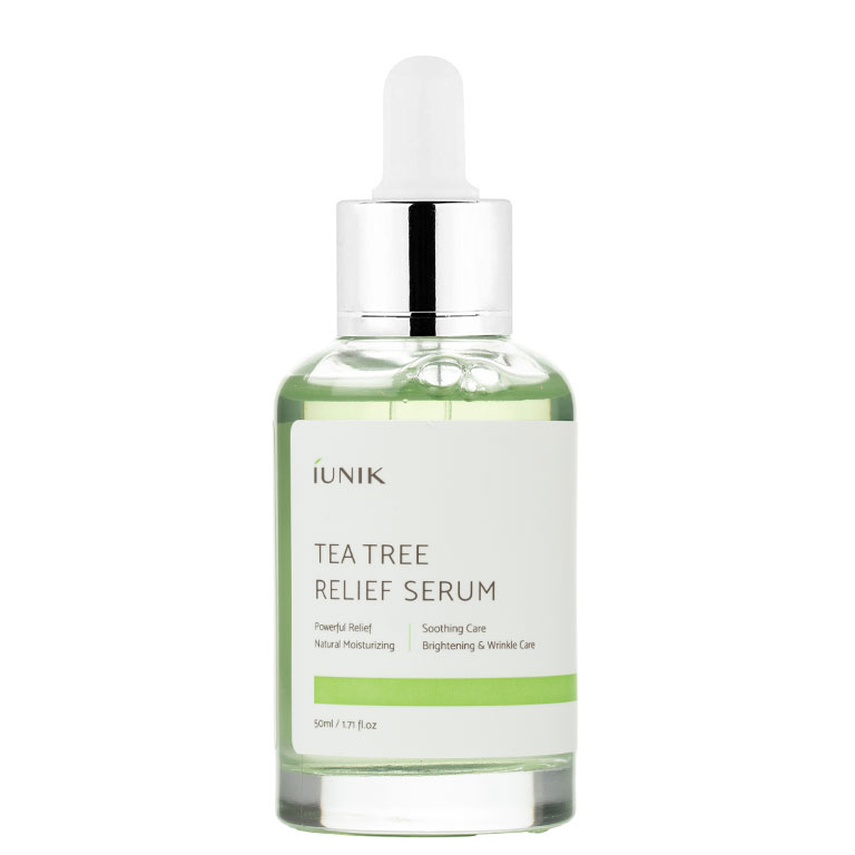 iunik tea tree relief serum cruelty-free