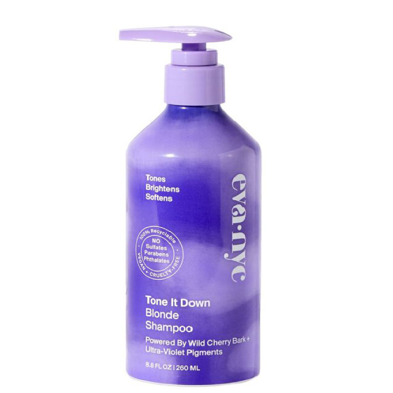vegan sulfate-free shampoo eva nyc tone it down blonde shampoo